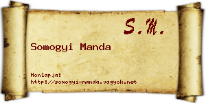 Somogyi Manda névjegykártya